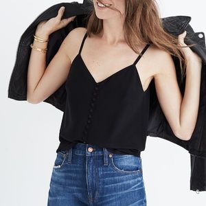 MADEWELL Silk Button-Down Cami